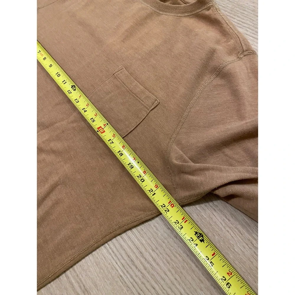 Vuori‎ Jeffreys Pullover Mens M Camel Heather Athleisure Gorpcore V218